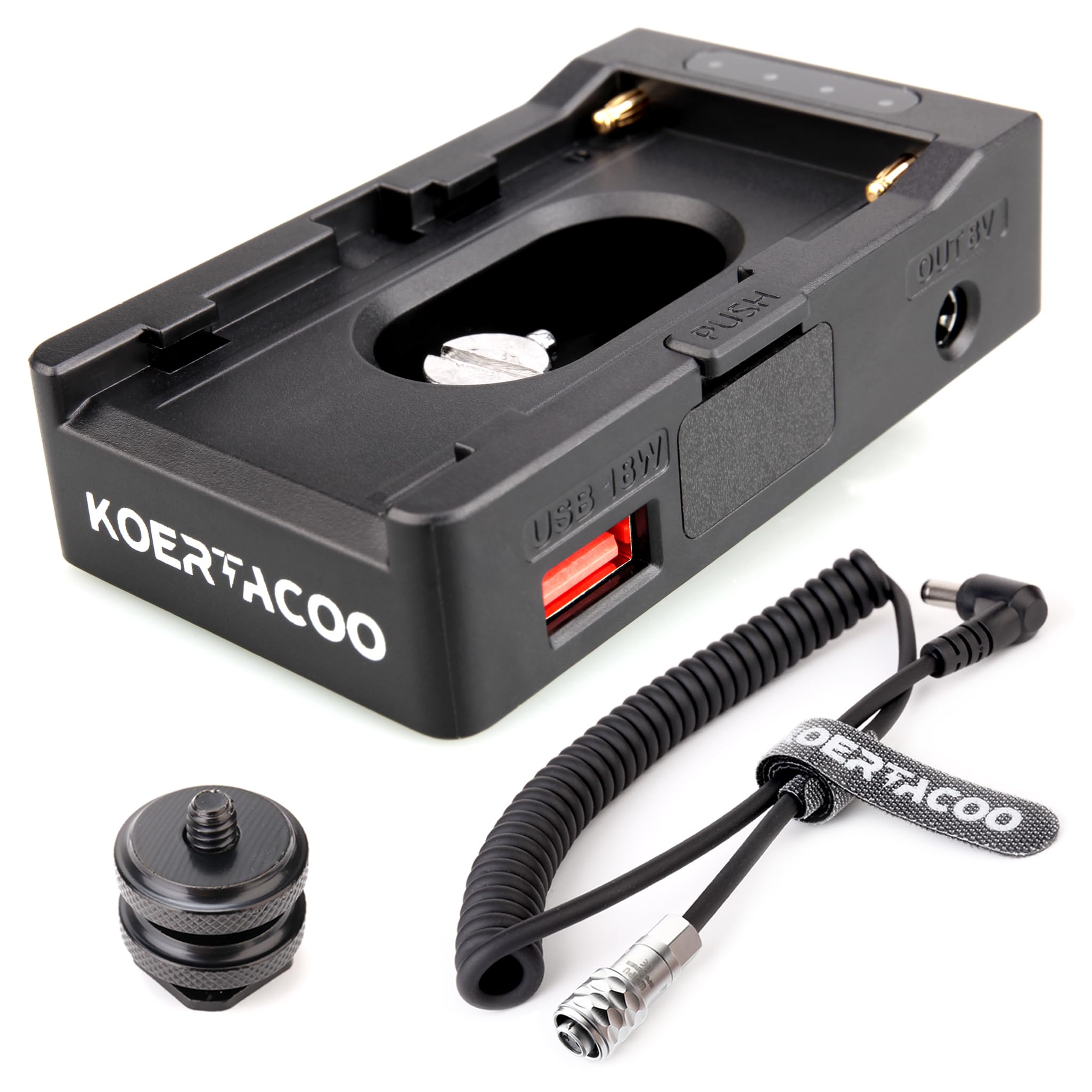 Amazon.com : KOERTACOO NP-F Battery Plate Adapter + BMPCC 4K/6K
